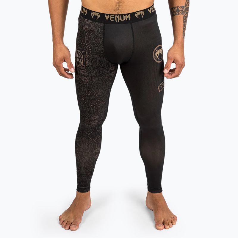 Легінси чоловічі Venum Santa Muerte Dark Side Spats black/brown