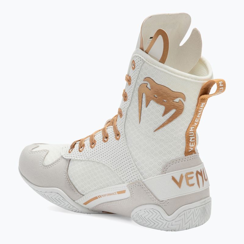 Кросівки боксерські Venum Elite Boxing white/gold 3