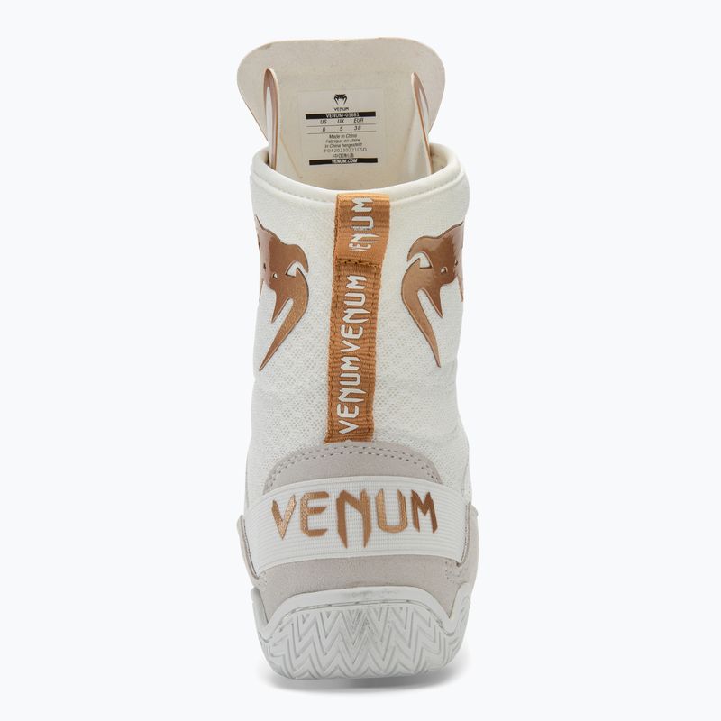 Кросівки боксерські Venum Elite Boxing white/gold 6