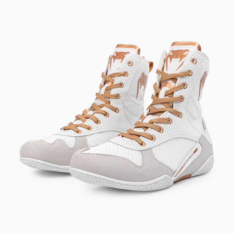 Кросівки боксерські Venum Elite Boxing white/gold 9