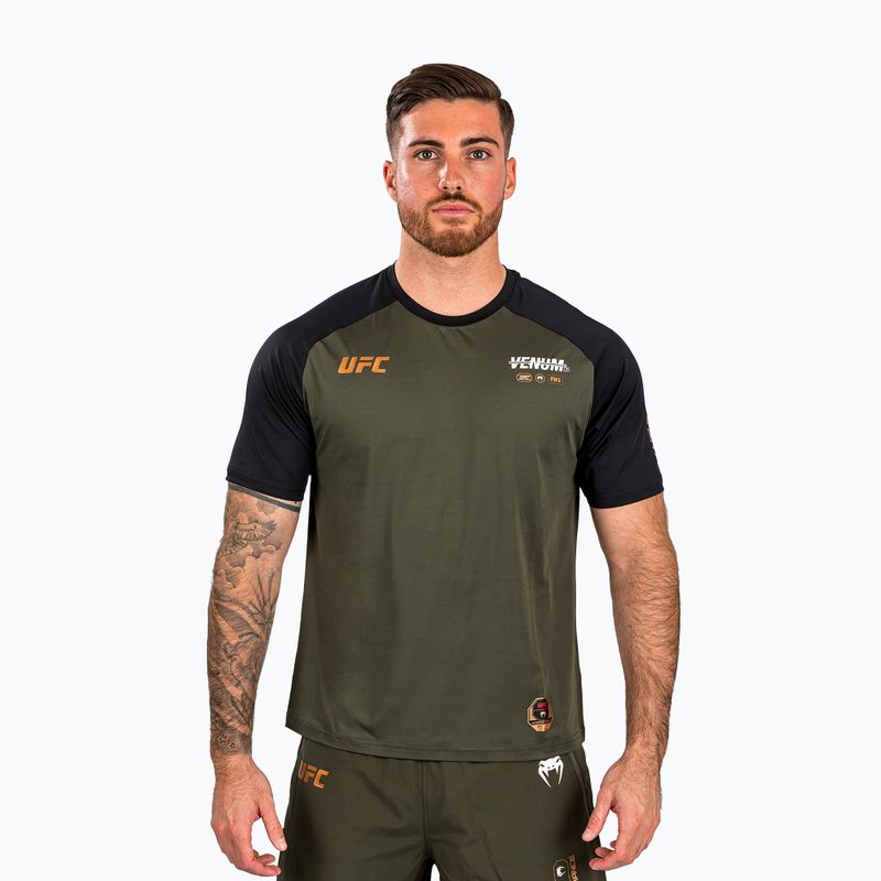 Футболка чоловіча Venum UFC By Adrenaline Fight Week Dry-Tech khaki