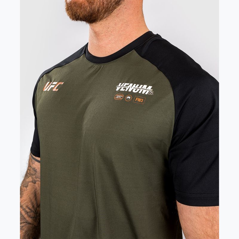 Футболка чоловіча Venum UFC By Adrenaline Fight Week Dry-Tech khaki 5