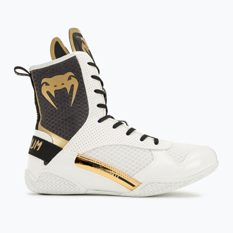 Кросівки боксерські Venum Elite Boxing white/black/gold 2