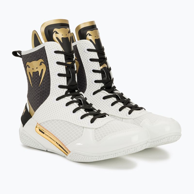 Кросівки боксерські Venum Elite Boxing white/black/gold 4