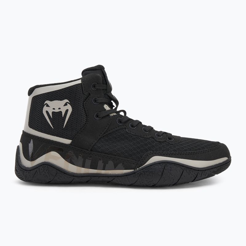 Кросівки боксерські Venum Elite Wrestling black/sand 2