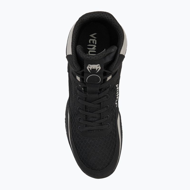 Кросівки боксерські Venum Elite Wrestling black/sand 4