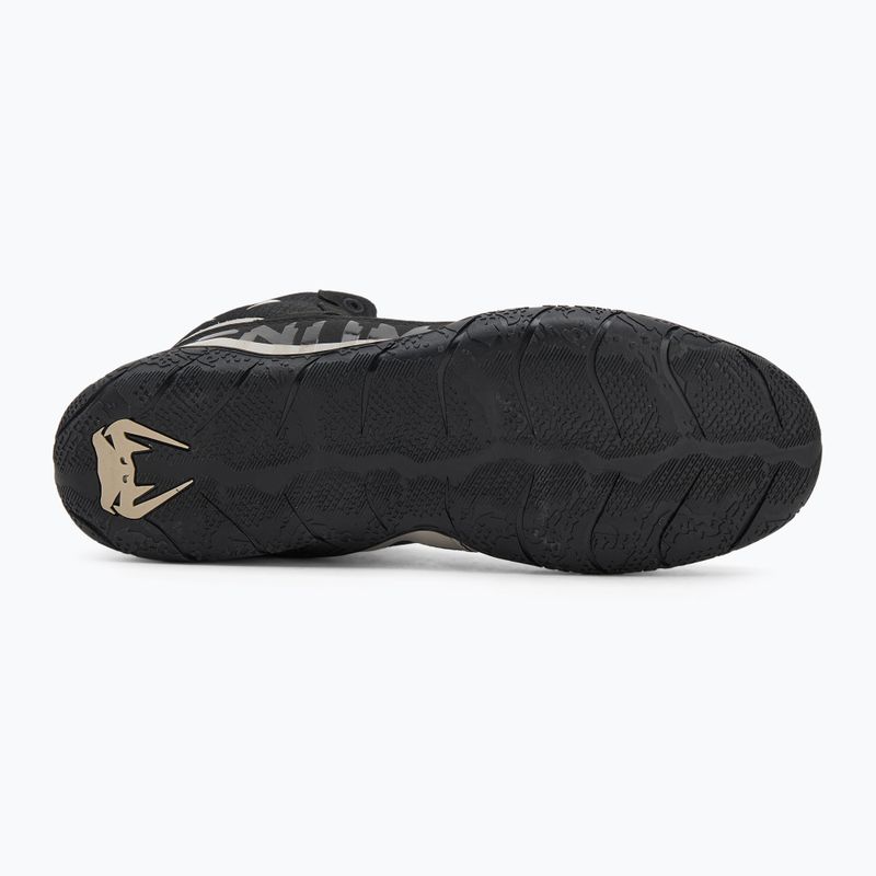 Кросівки боксерські Venum Elite Wrestling black/sand 5