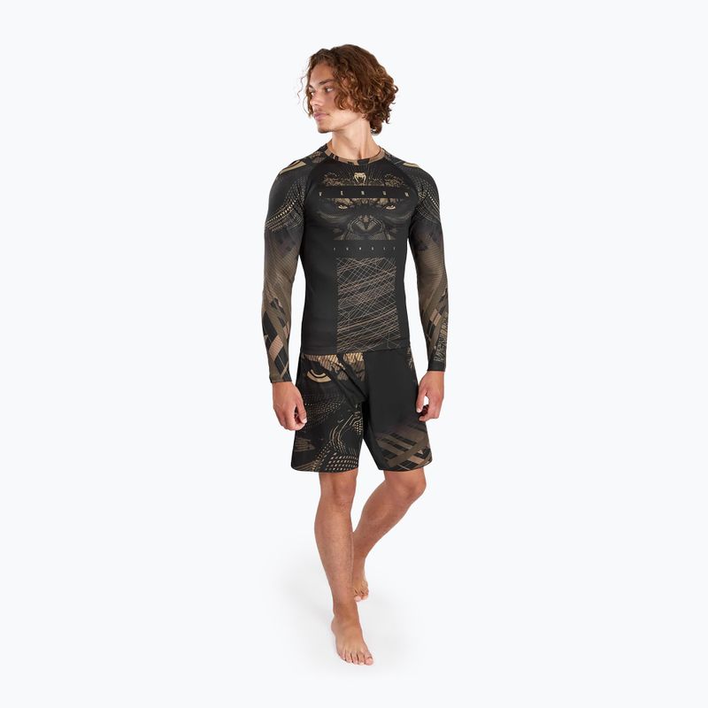 Рашгард чоловічий Venum Gorilla Jungle Rashguard sand/black 2