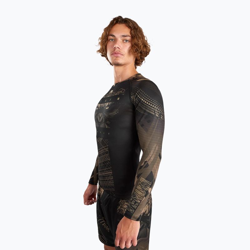 Рашгард чоловічий Venum Gorilla Jungle Rashguard sand/black 5