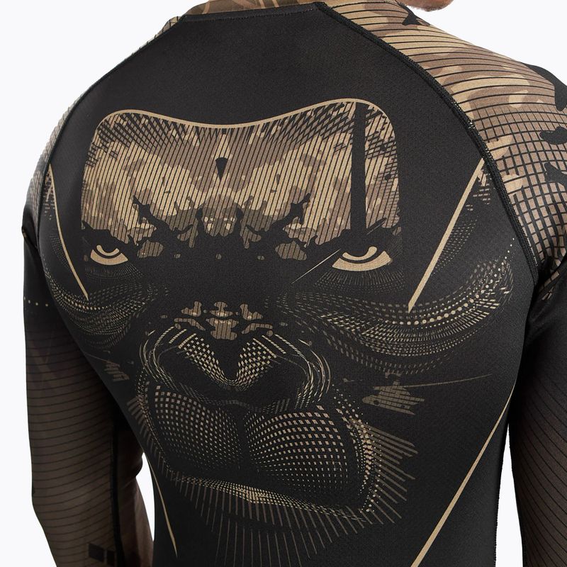 Рашгард чоловічий Venum Gorilla Jungle Rashguard sand/black 8