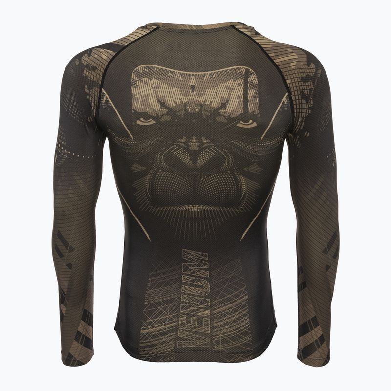 Рашгард чоловічий Venum Gorilla Jungle Rashguard sand/black 10