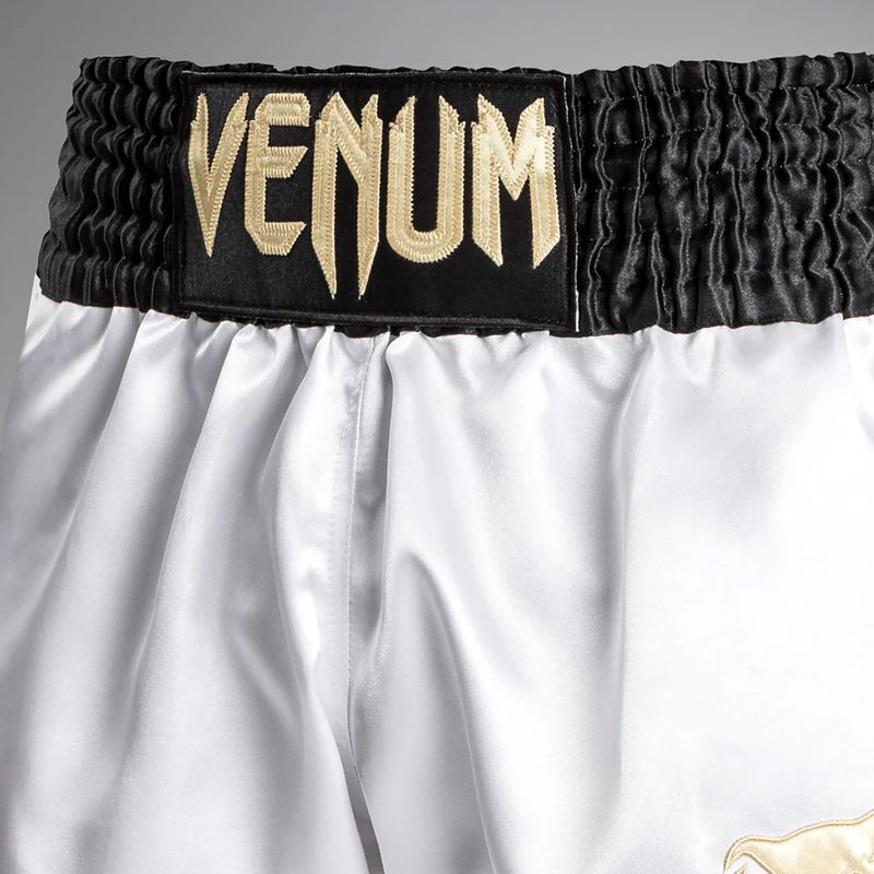 Чоловічі тренувальні шорти Venum Classic Muay Thai білий/золотий/чорний 4