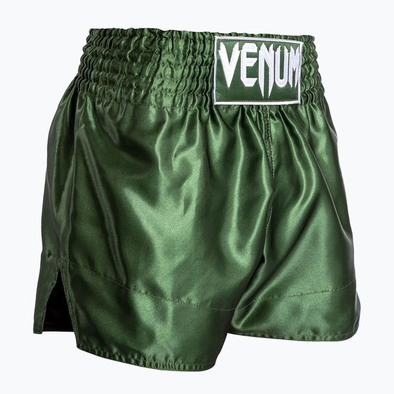 Шорти для тренувань чоловічі Venum Classic Muay Thai khaki/white 4