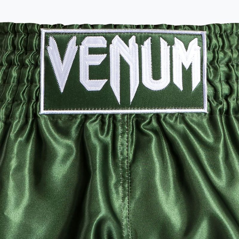 Шорти для тренувань чоловічі Venum Classic Muay Thai khaki/white 5