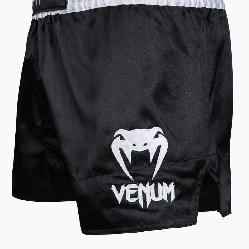 Шорти для тренувань чоловічі Venum Classic Muay Thai black/white/gold 3