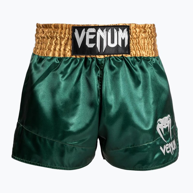 Чоловічі тренувальні шорти Venum Classic Muay Thai зелені/золоті/білі