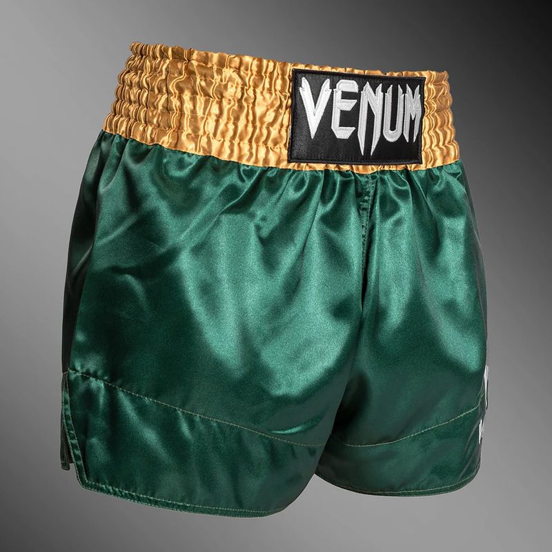 Чоловічі тренувальні шорти Venum Classic Muay Thai зелені/золоті/білі 4