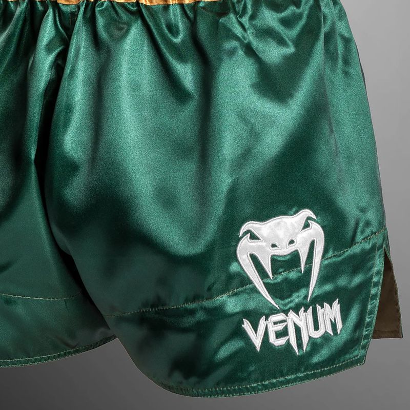 Чоловічі тренувальні шорти Venum Classic Muay Thai зелені/золоті/білі 5