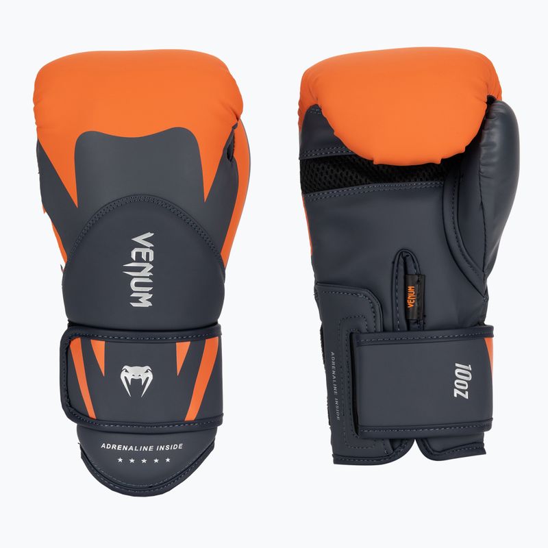Рукаваці боксерські чоловічі Venum Challenger 4.0 navy blue/orange