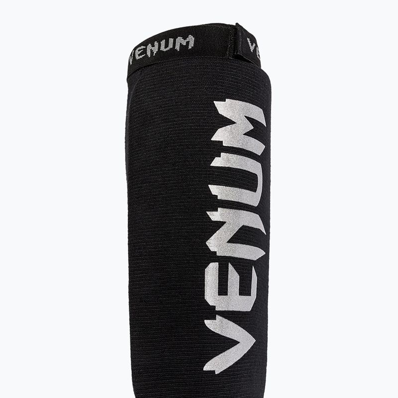 Захист для гомілок та стоп Venum Kontact Shin Guards black/silver 3