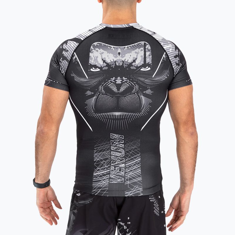 Рашгард чоловічий Venum Gorilla Jungle Rashguard black/white 5