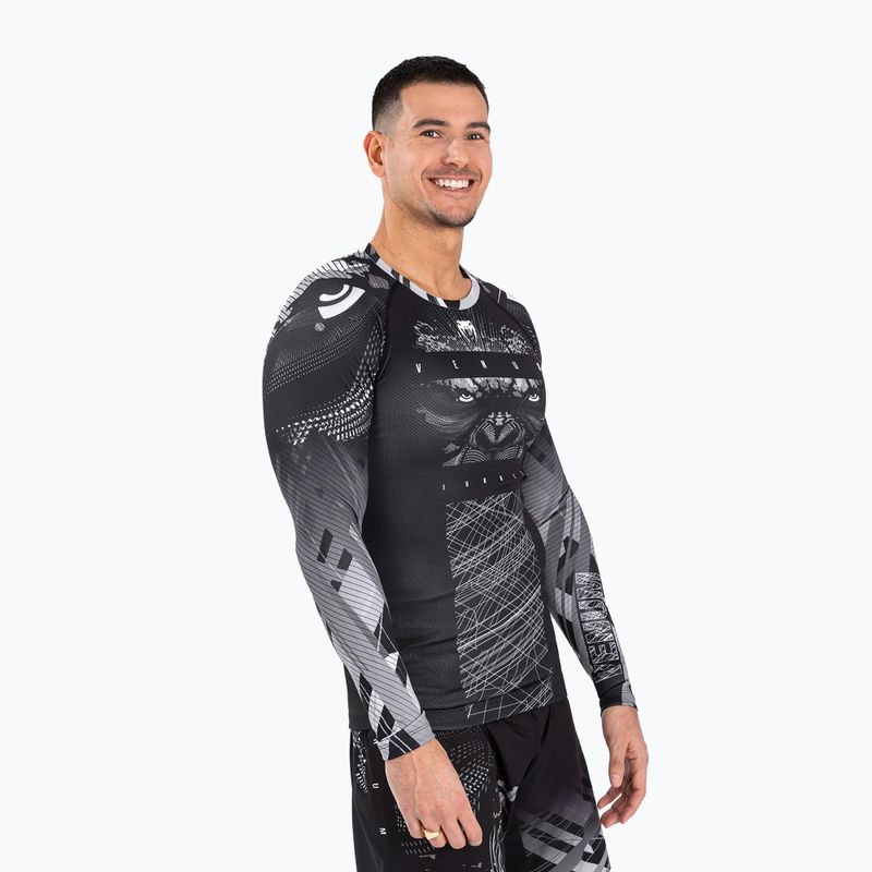 Рашгард чоловічий Venum Gorilla Jungle Rashguard black/white 2