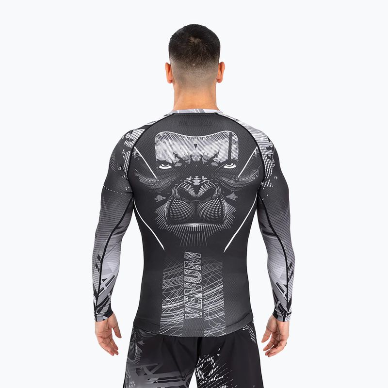 Рашгард чоловічий Venum Gorilla Jungle Rashguard black/white 3