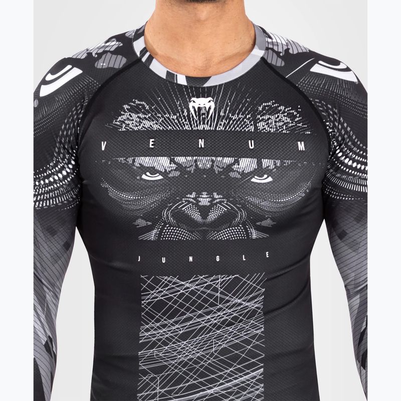 Рашгард чоловічий Venum Gorilla Jungle Rashguard black/white 4