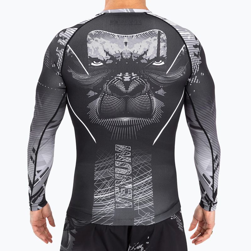 Рашгард чоловічий Venum Gorilla Jungle Rashguard black/white 5