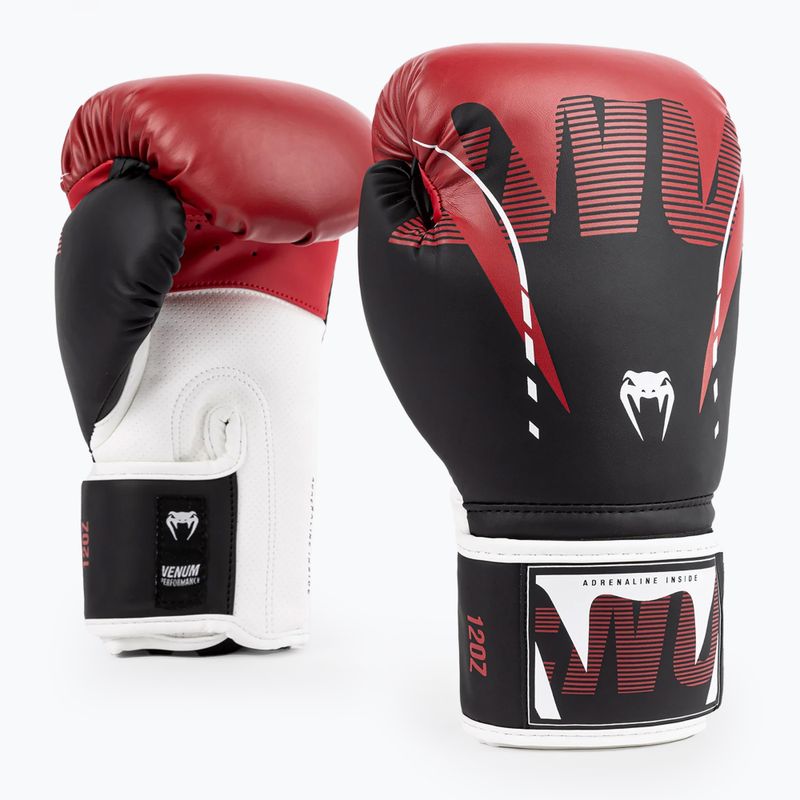 Рукавиці боксерські Venum Adrenaline Boxing black/red