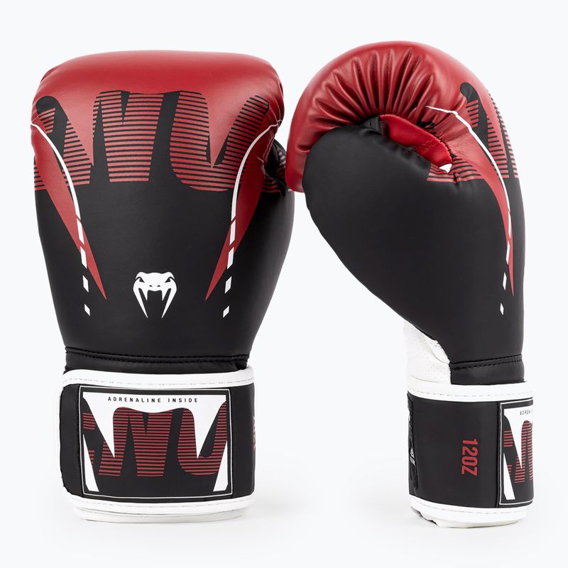 Рукавиці боксерські Venum Adrenaline Boxing black/red 2