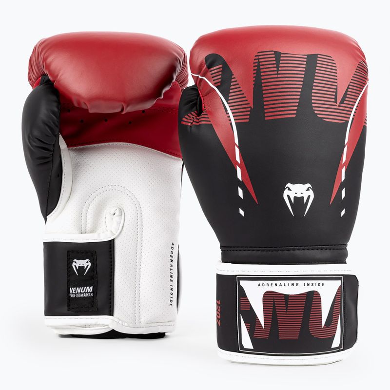Рукавиці боксерські Venum Adrenaline Boxing black/red 3