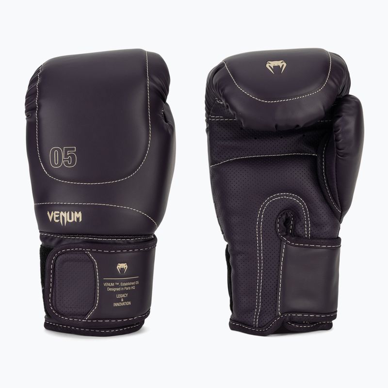 Рукавиці боксерські чоловічі Venum Impact Evo Boxing Gloves deep purple