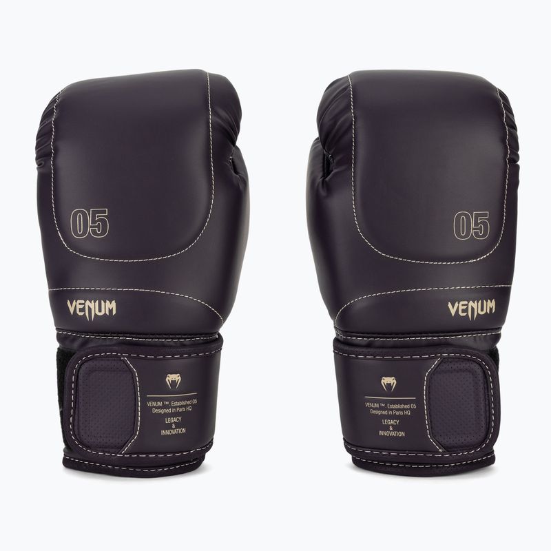 Рукавиці боксерські чоловічі Venum Impact Evo Boxing Gloves deep purple 2