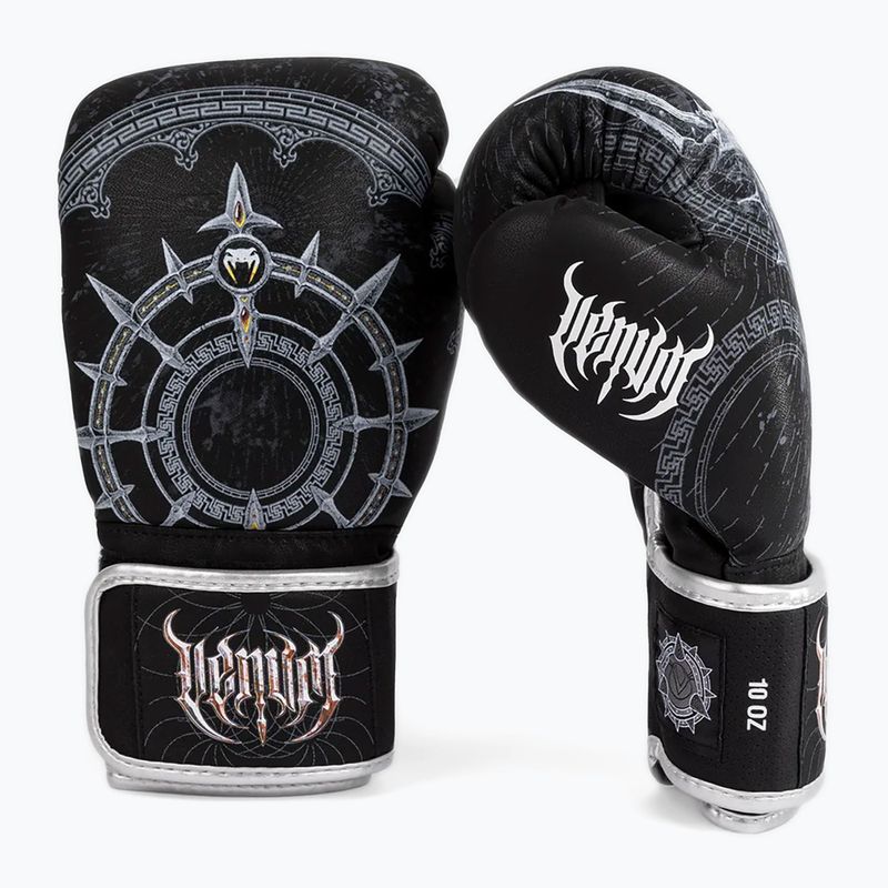 Рукавиці боксерькі Venum Gladiator 5.0 Boxing Gloves black/silver 2