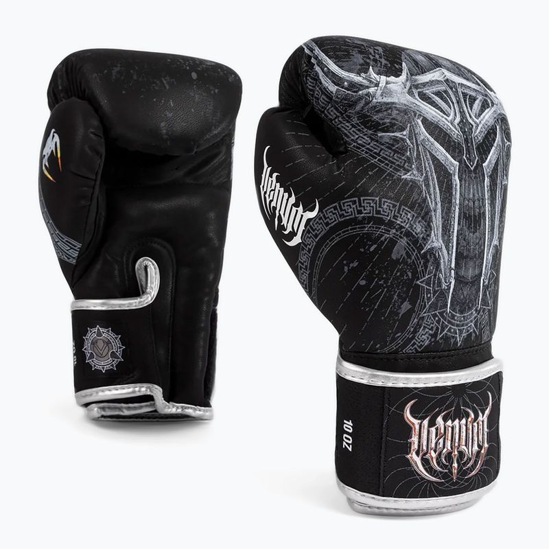 Рукавиці боксерькі Venum Gladiator 5.0 Boxing Gloves black/silver 3