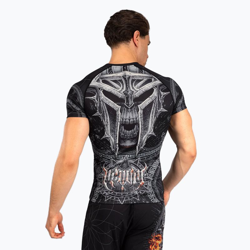 Рашгард чоловічий Venum Gladiator 5.0 Men'S Short Sleeve Rashguard black/silver 2