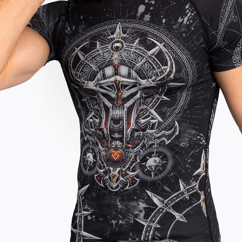 Рашгард чоловічий Venum Gladiator 5.0 Men'S Short Sleeve Rashguard black/silver 4