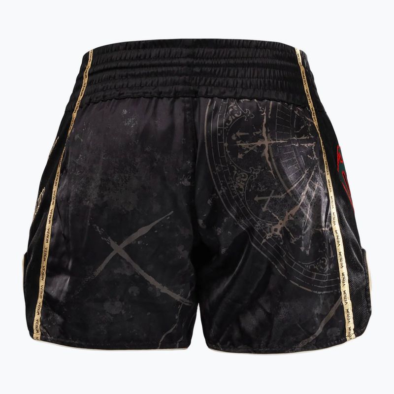 Шорти для тренувань чоловічі Venum Santa Muerte 5.0 Muay Thai Shorts deep black/gold 2