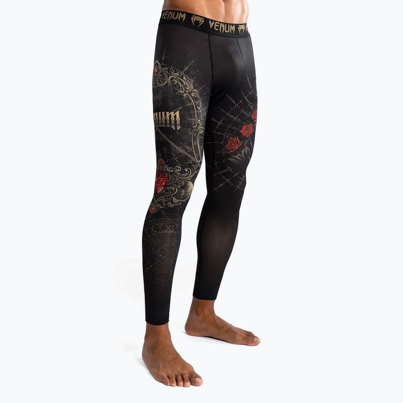 Легінси для тренувань чоловічі Venum Santa Muerte 5.0 Men’s Spats deep black/gold 5