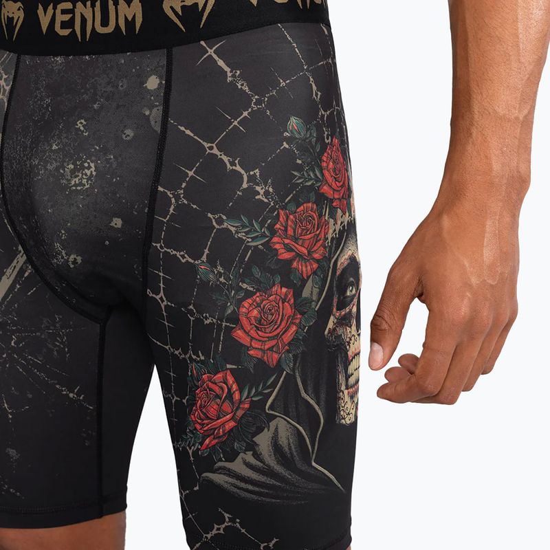 Шорти для тренувань чоловічі Venum Santa Muerte 5.0 Men’S Vale Tudo Shorts deep black/gold 6