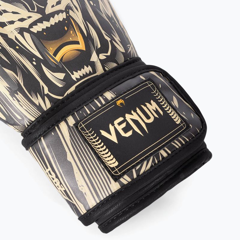 Рукавиці боксерькі Venum Tiger Boxing Gloves black/neon orange 5