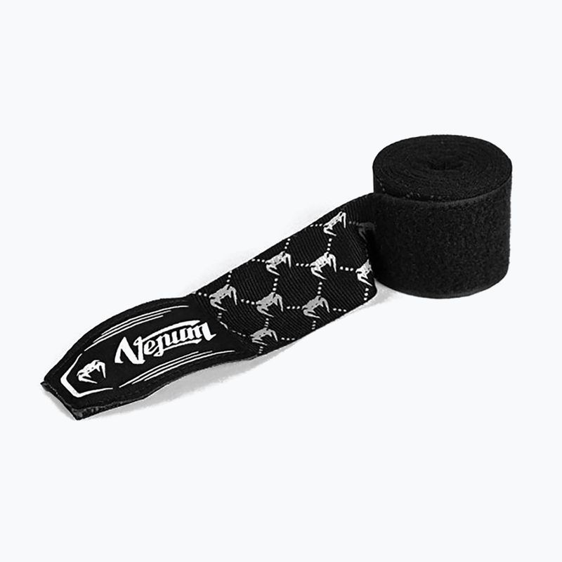 Боксерські бинти Venum Hand Wraps чорний/білий 3