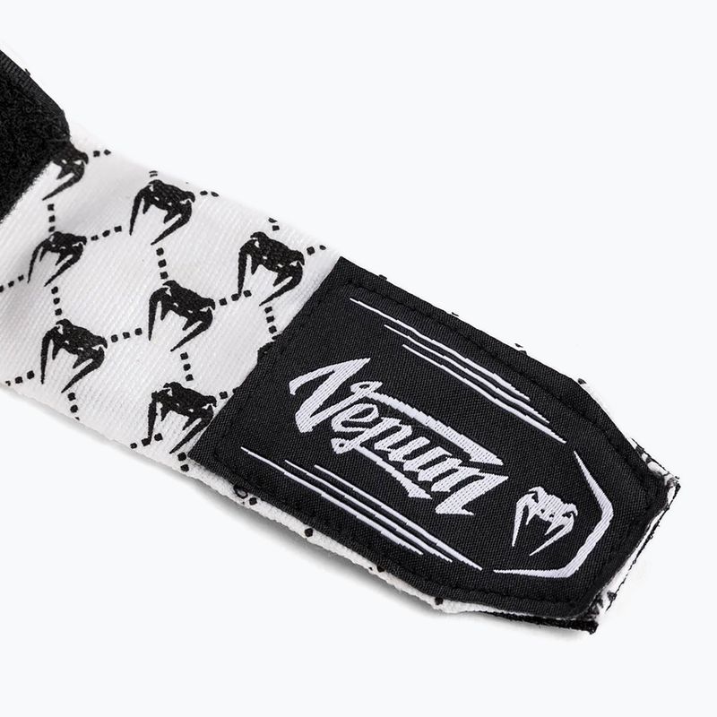 Бинти боксерські Venum Hand Wraps 250 см white/black 3