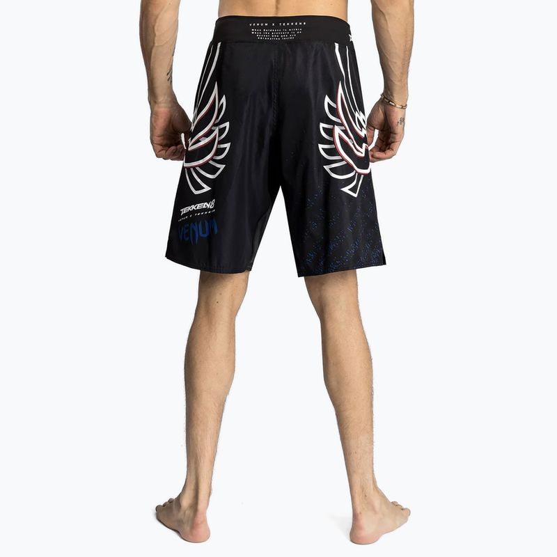 Шорти для тренувань чоловічі Venum X Tekken 8 - Jin Kazama Fight Shorts blue/black/white 3