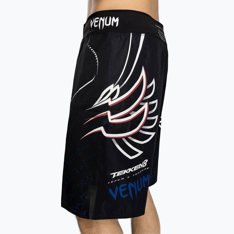 Шорти для тренувань чоловічі Venum X Tekken 8 - Jin Kazama Fight Shorts blue/black/white 5