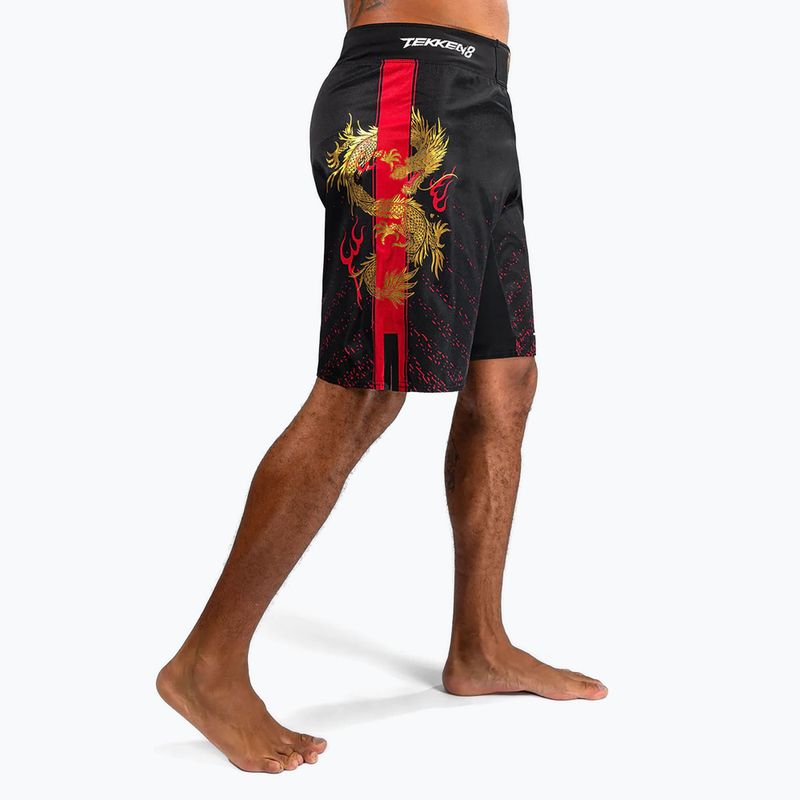 Шорти для тренувань чоловічі Venum X Tekken 8 - Marshall Law Fight Shorts black/red/gold 4