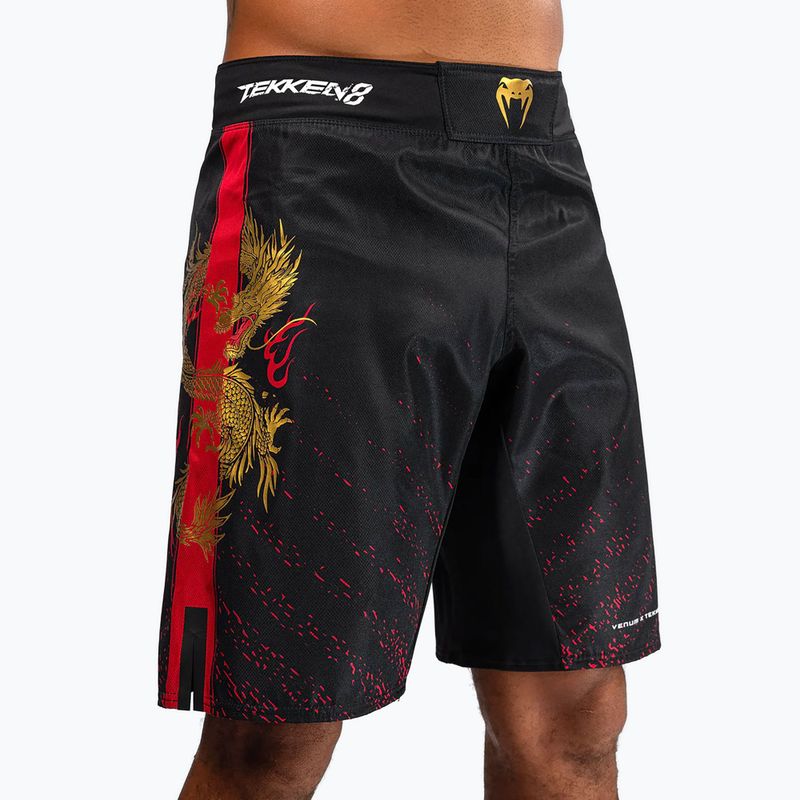 Шорти для тренувань чоловічі Venum X Tekken 8 - Marshall Law Fight Shorts black/red/gold 5