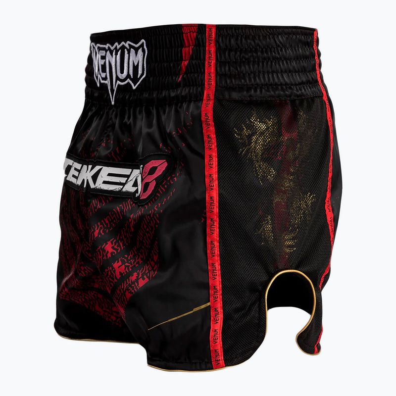 Шорти для тренувань чоловічі Venum X Tekken 8 - Marshall Law Muay Thai Shorts black/red/gold 4