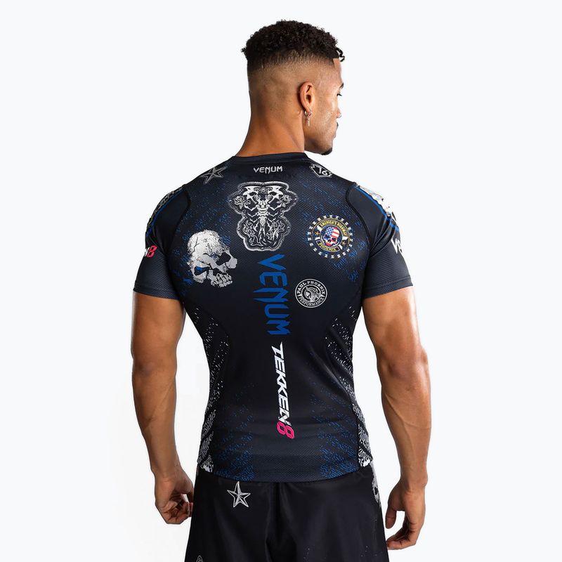 Рашгард чоловічий Venum X Tekken 8 - Paul Phoenix Rashguard black/blue 3